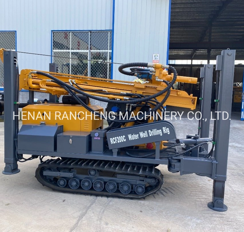 100m/150m/200m Hydraulic Crawler Type Borehole Water Well Drilling Rig Machine/Small Crawler Hydraulic Rotary Drill/Drilling Rig for Foundation Engineering