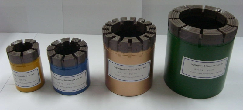 Bq Nq Hq Pq Impregnated Diamond Core Drill Bits for Wireline