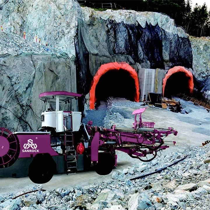 Underground Jumbo Drilling Rig Borehole 50m Mining Tunnel Drill Rig